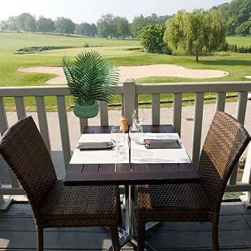 SLanC 12 Pack Palm Leaves Artificial Plants Faux Palm Fronds Fake Tropical Large Palm Tree Palm Leaves Imitation Artificial Plants Leaf