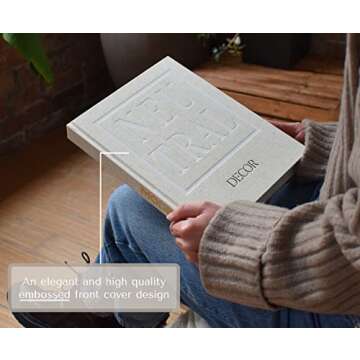 Kigan Home Linen Decorative Book for Stylish Decor