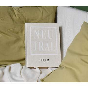 Kigan Home Linen Decorative Book for Stylish Decor