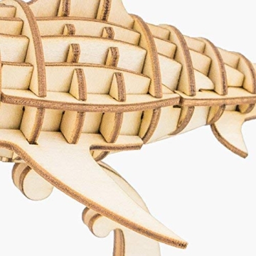 Build Your Own 3D Wooden Shark Puzzle Kit from Rolife