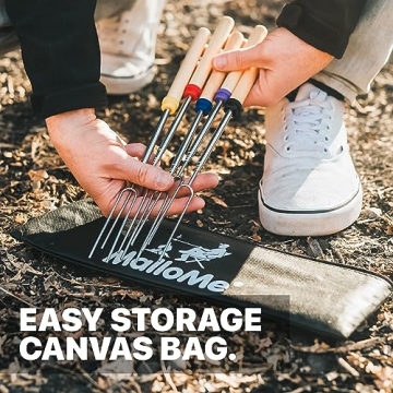 MalloMe Smores Sticks 32" - Perfect for Campfires and BBQ