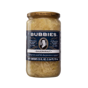 Bubbies Sauerkraut 25 Ounce - Delicious Flavor Enhancer