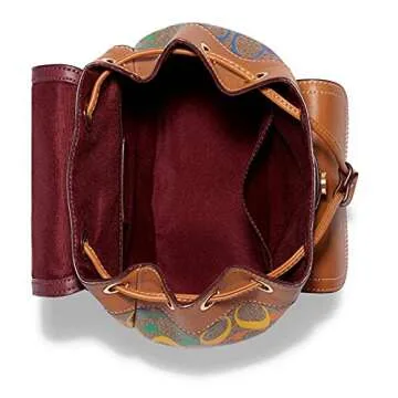 Stylish Coach Women’s Pennie Backpack in Rainbow Canvas
