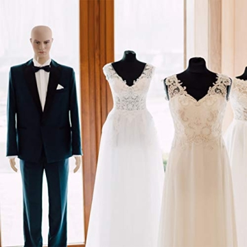 Adjustable Male Mannequin Realistic Features Metal Base