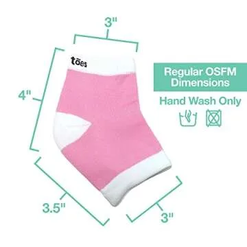 ZenToes Moisturizing Gel Spa Socks for Healing Heels