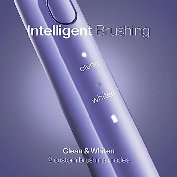 Aquasonic Icon ADA-Accepted Rechargeable Toothbrush | Magnetic Holder & Slim Travel Case | 2 Brushing Modes & Smart Timers | Gentle Micro-Vibrations (Lilac)