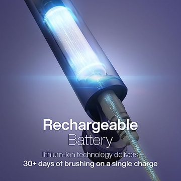 Aquasonic Icon ADA-Accepted Rechargeable Toothbrush | Magnetic Holder & Slim Travel Case | 2 Brushing Modes & Smart Timers | Gentle Micro-Vibrations (Lilac)