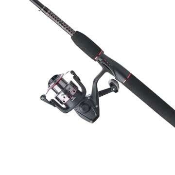 Ugly Stik 5’ GX2 Travel Spinning Fishing Rod and Reel Spinning Combo, Ugly Tech Construction with Clear Tip Design, 5’ 3-Piece Rod, Strong and Sensitive