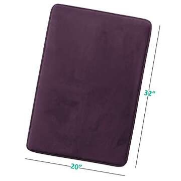 Clara Clark Bath Mat – Memory Foam Bath Mat - Soft Bathroom Rug - Non Slip and Super Absorbent - F...