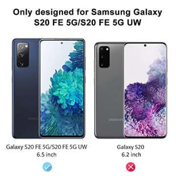 4 Pack LϟK Screen Protector Designed for Samsung Galaxy S20 FE 5G Galaxy S20 FE 5G UW, New Verson, Easy Installation Tray, Tempered Glass 9H Hardness, Case Friendly
