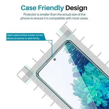 4 Pack LϟK Screen Protector Designed for Samsung Galaxy S20 FE 5G Galaxy S20 FE 5G UW, New Verson, Easy Installation Tray, Tempered Glass 9H Hardness, Case Friendly