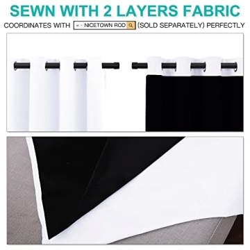 NICETOWN Blackout Thermal Insulated Window Curtains