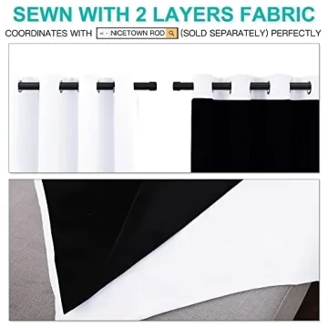 NICETOWN Blackout Thermal Insulated Window Curtains