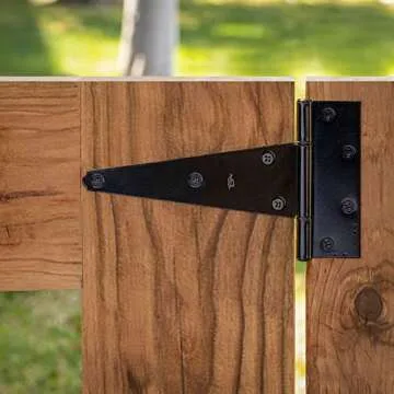 National Hardware N129-213 V286 Extra Heavy T Hinges in Black, 2 pack