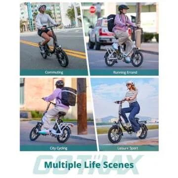 Gotrax NEPHELE Folding Electric Bike, 15.5MPH Max Speed