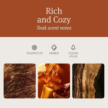 Drift Car Air Freshener - Wood Air Freshener - Car Odor Eliminator - Teak Scent Starter Kit