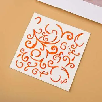 9pcs Geometric Layering Stencils for DIY Craft Projects