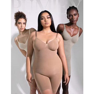 PUMIEY Bodysuit for Women with Tummy Control and Comfort