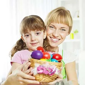 Augshy 40PC Colorful Egg Shakers for Kids Musical Fun