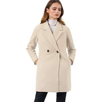 Allegra K Women's Notched Winter Coat - Style Meets Warmth