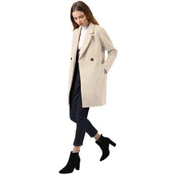 Allegra K Women's Notched Winter Coat - Style Meets Warmth