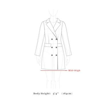 Allegra K Women's Notched Winter Coat - Style Meets Warmth