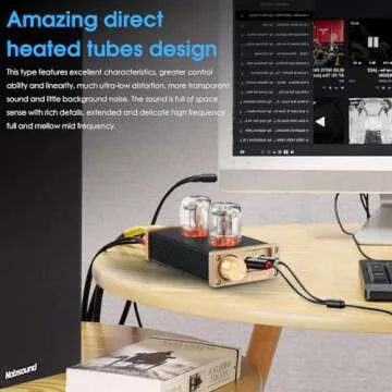 Nobsound E6 Direct Heated Vacuum Tube Preamp Class A Stereo Audio Pre-Amplifier