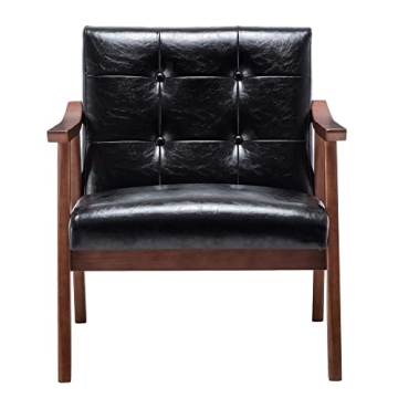 Convenience Concepts Natalie Accent Chair with Faux Leather