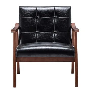 Convenience Concepts Natalie Accent Chair with Faux Leather