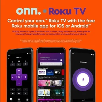 ONN 32-inch Roku Smart TV with Wall Mount and Wi-Fi