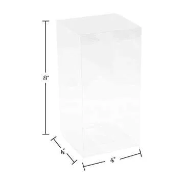 Hammont Clear PET Plastic Storage Boxes for Any Occasion