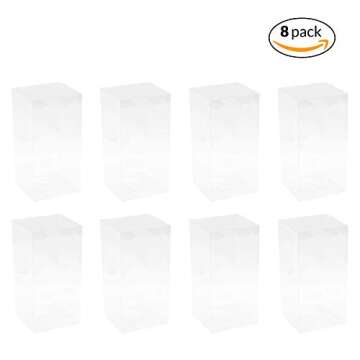Hammont Clear PET Plastic Storage Boxes for Any Occasion