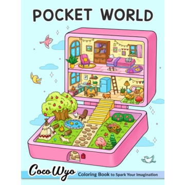 Pocket World: Adult Coloring Book with Miniature Worlds for Relaxation