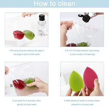 12 Piece Flawless Makeup Sponge Set - Multicolor Beauty Sponges