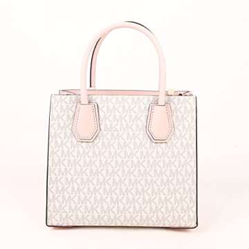 Michael Kors MERCER MEDIUM MESSENGER CROSSBODY SATCHEL POWDER BLUSH MULTI