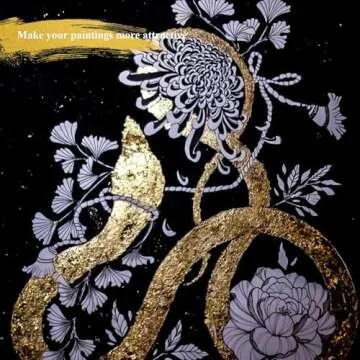 Edible Gold Leaf Sheets, 24K Cake Decoration Baking Gold Foil, Food Gold Paper for Cooking, Dessert, Craft Art, Cake Decoration