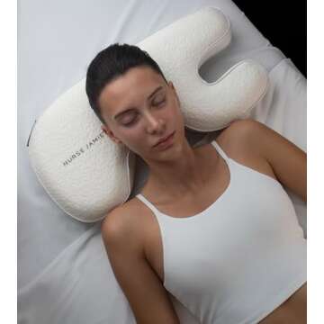 Nurse Jamie Beauty Bear Memory Foam Skincare Pillow Bamboo Rayon