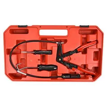 BETOOLL 9pcs Long Reach Hose Clamp Pliers Set