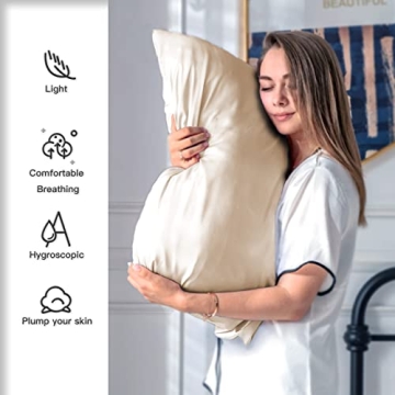 Silk Pillowcase Set of 2 for Luxurious Sleep Experience