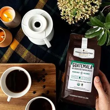 Fresh Roasted Coffee, Organic Guatemala | 5 lb (80 oz) | Single Origin | Medium Roast | Mold & Mycotoxin Tested, Kosher | Whole Bean