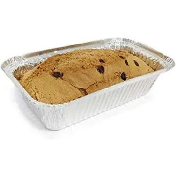 SINTOP Disposable Aluminum Foil Bread Pans - 50 Pack