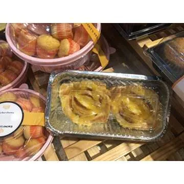 SINTOP Disposable Aluminum Foil Bread Pans - 50 Pack