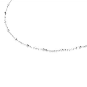 TOUS Sterling Silver Choker for Women, Length 44cm Chain Collection