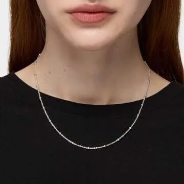 TOUS Sterling Silver Choker for Women, Length 44cm Chain Collection