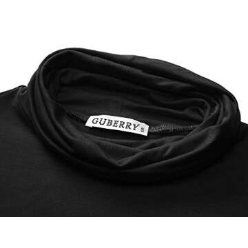 GUBERRY Women's Mock Turtleneck Lightweight Petite Top