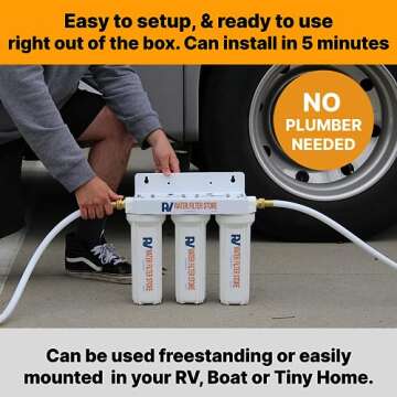 Enhanced RV Water Filter System for Clean Water on-the-Go