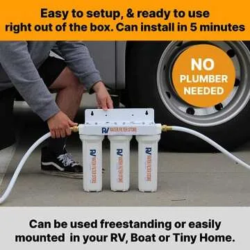 Enhanced RV Water Filter System for Clean Water on-the-Go