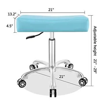 Adjustable Heavy Duty Stool Chair with Smooth Wheels