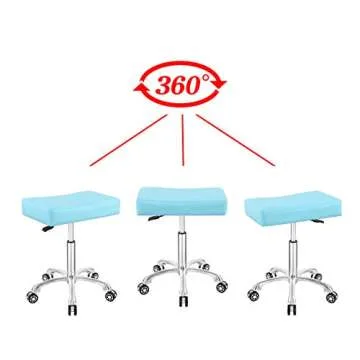Adjustable Heavy Duty Stool Chair with Smooth Wheels