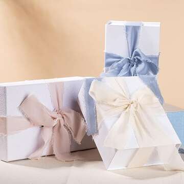 Handmade Chiffon Ribbon Set - 21 Yards of Elegance